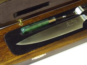 Carving set - Jade handled
